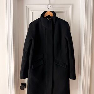 J. Crew Women's Black Trench Coat